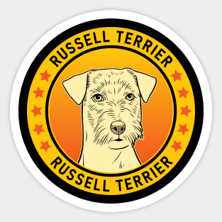 Russell Terrier Dog Portrait Sticker